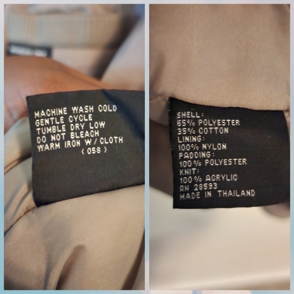 💕5 For $20 Vtg Members Only Bomber Jacket Mens Sz 46 Taupe (read description) - Picture 3 of 12